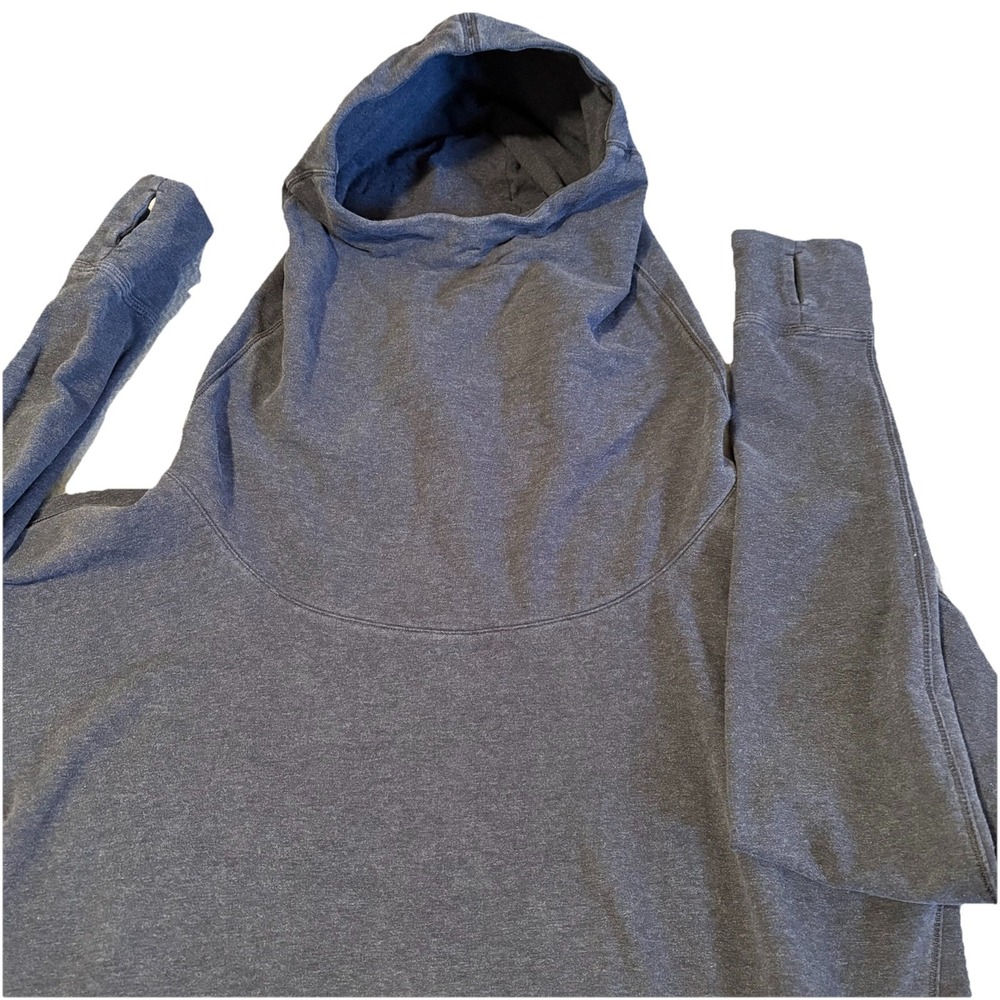 Lululemon‎ Scuba Hoodie Women's 8 Navy High Neck Thumbholes Stretch Face Warmer